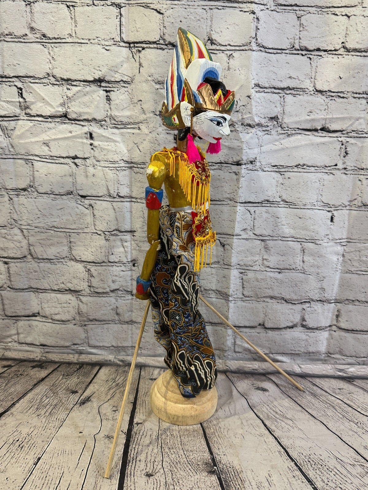 55cm Wayang Golek Traditional Stick Shadow Puppet Bali Java Indonesia Design 2