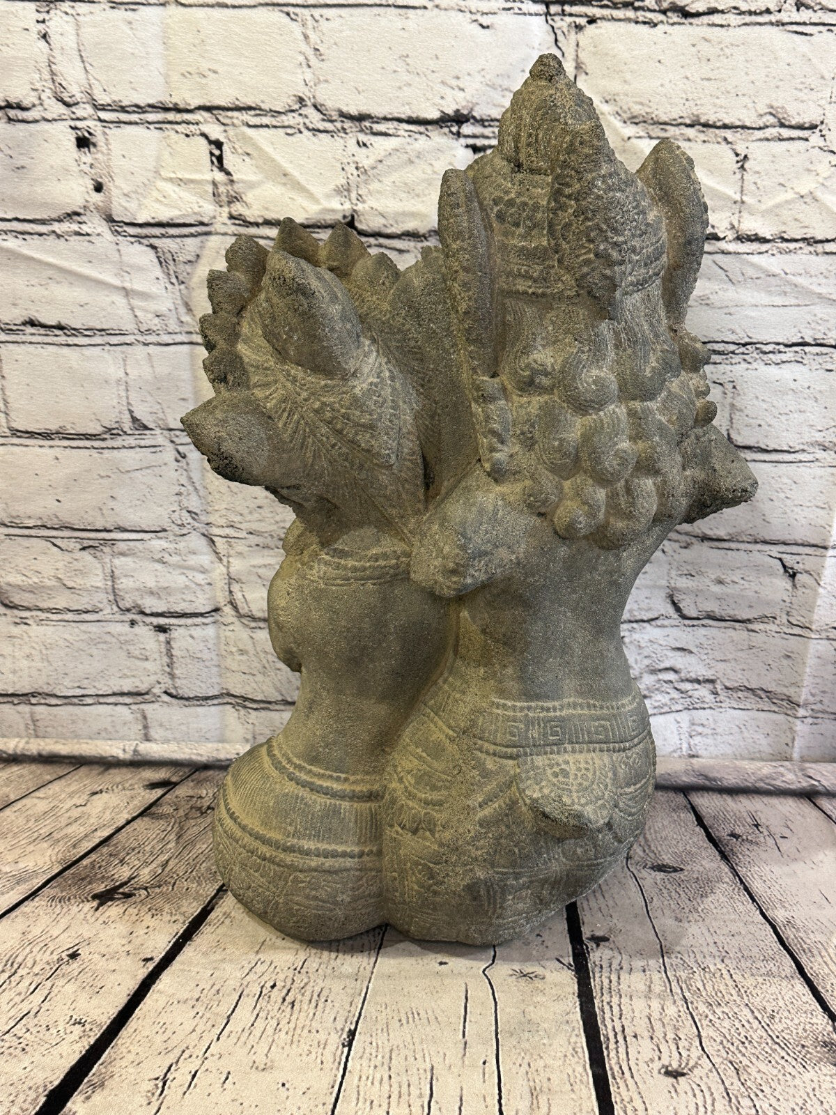 Rama & Sita Stone Garden 45cm x 25cm Ornament Outdoor Indoor Statue Hindu