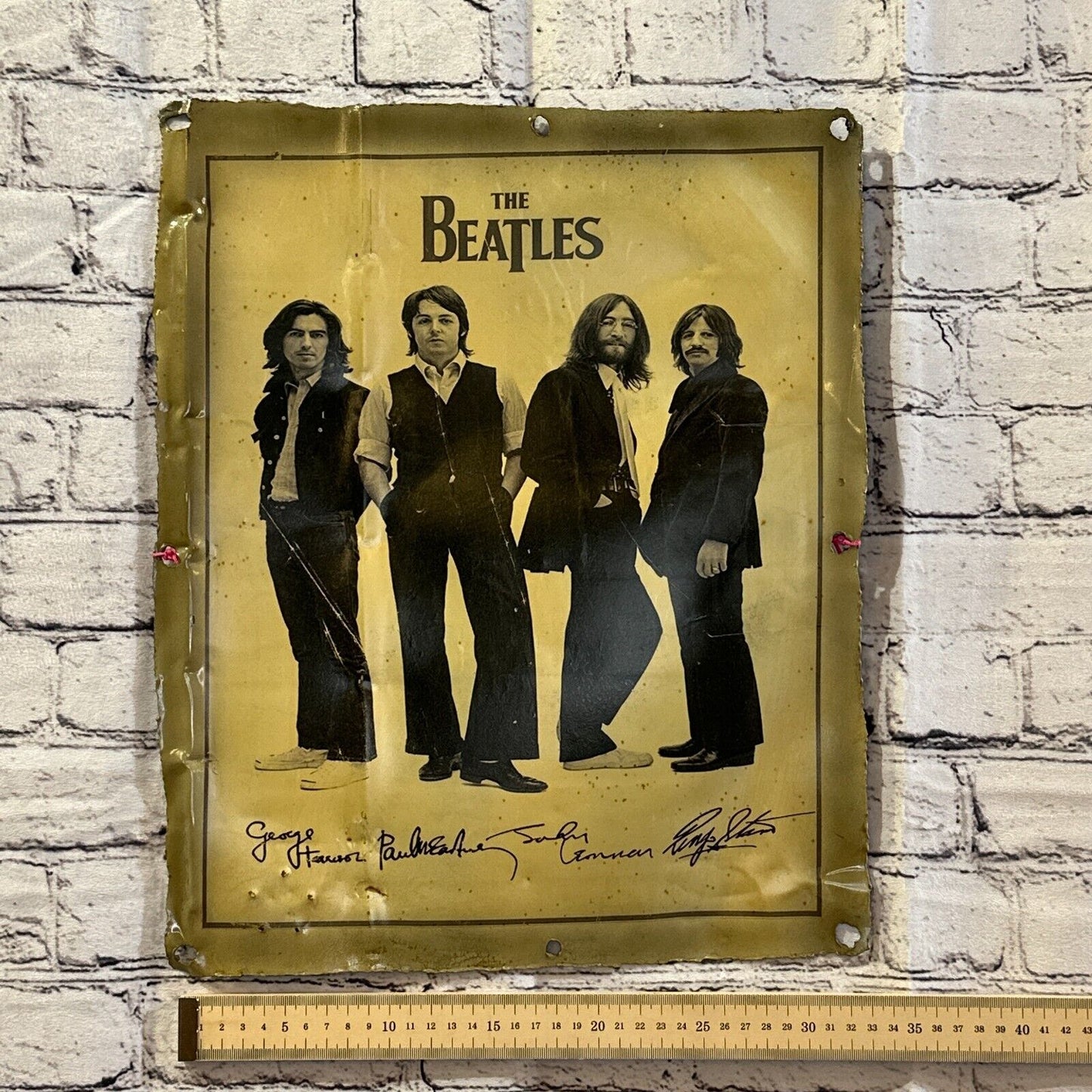 The Beatles Band Poster Advert Wall Plaque 42cm x 36cm Vintage Retro Tin Sign