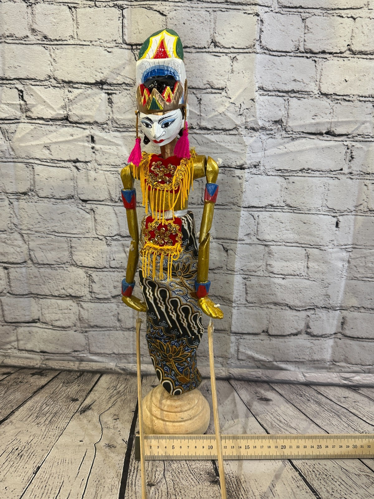55cm Wayang Golek Traditional Stick Shadow Puppet Bali Java Indonesia Design 2