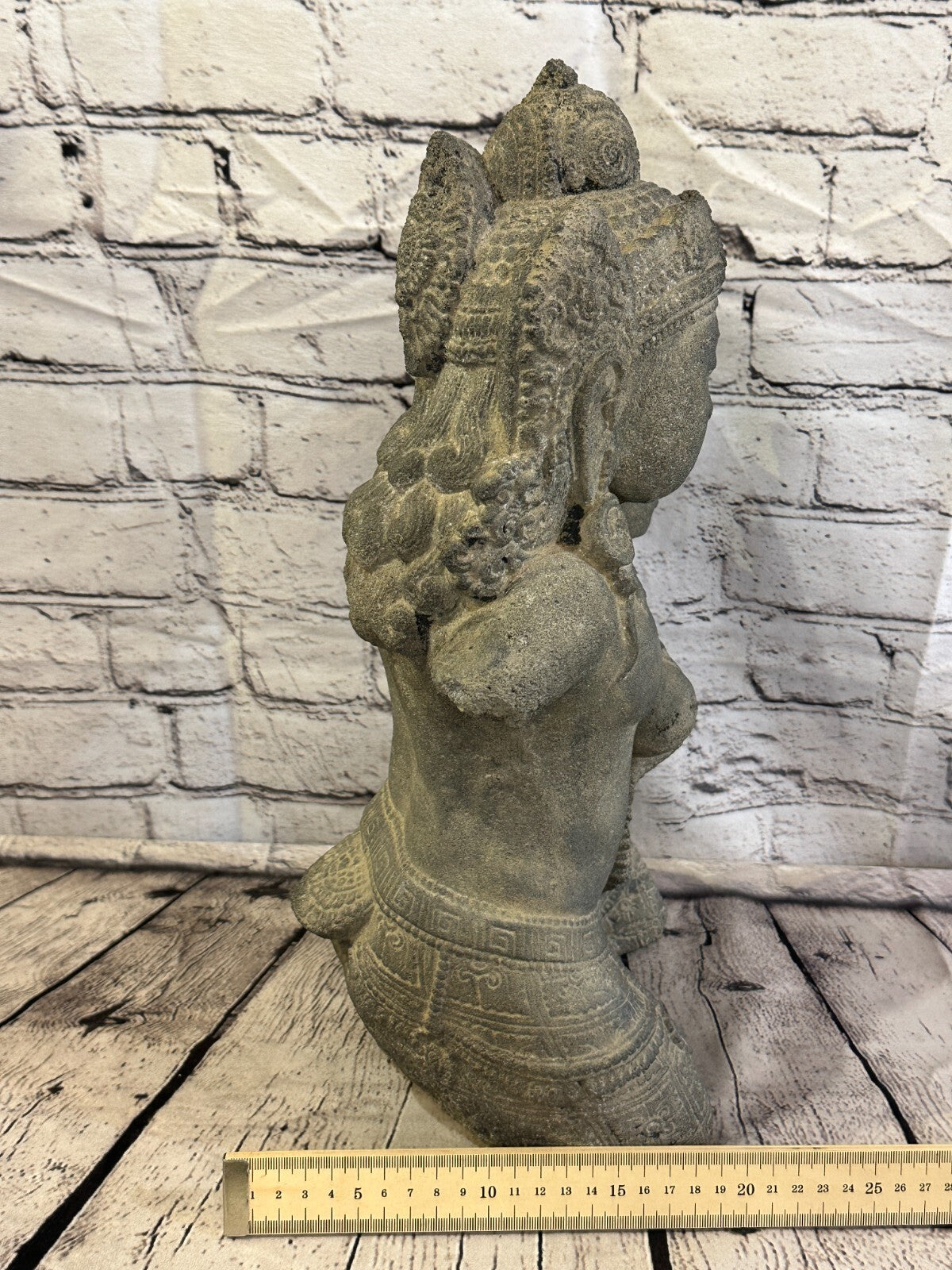 Rama & Sita Stone Garden 45cm x 25cm Ornament Outdoor Indoor Statue Hindu