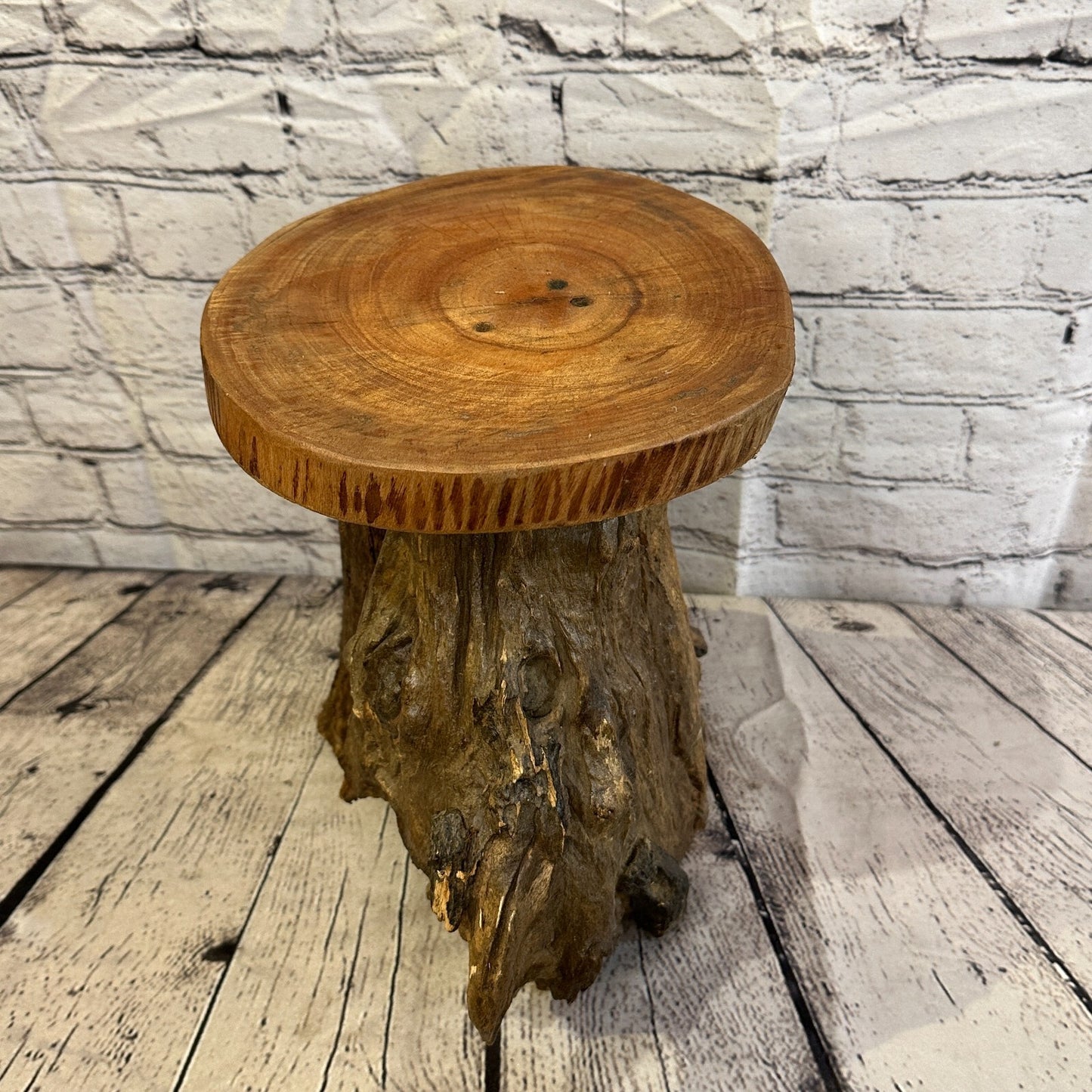 30cm x 22cm Teak Root Wood Mushroom Coffee Table Side Table Home Furniture No 13