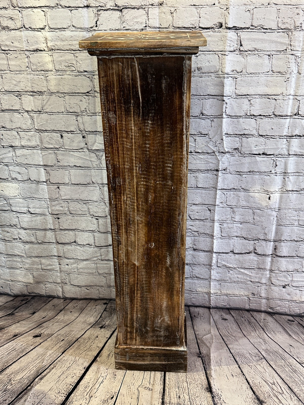 100cm x 25cm Brown 5 Draw Wooden Side Cabinet Living Hallway Storage Furniture