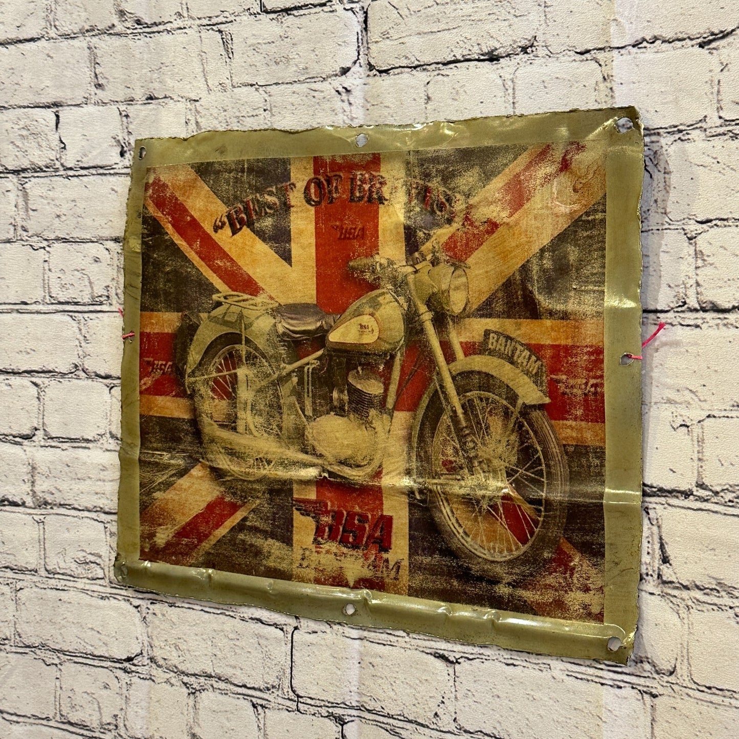 Bantam Motorbike Poster Advert Wall Plaque 42cm x 36cm Vintage Retro Tin Sign