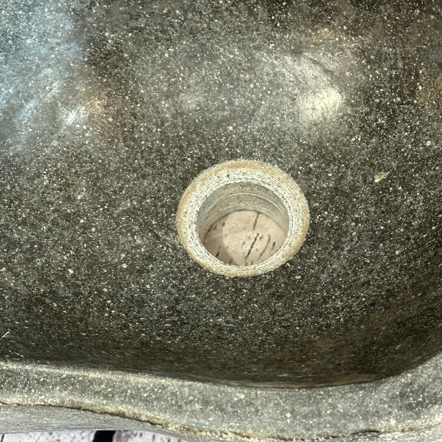 32cm x 27cm River Stone Sink Basin Bowl Natural for Bathroom Washroom Oval No 3