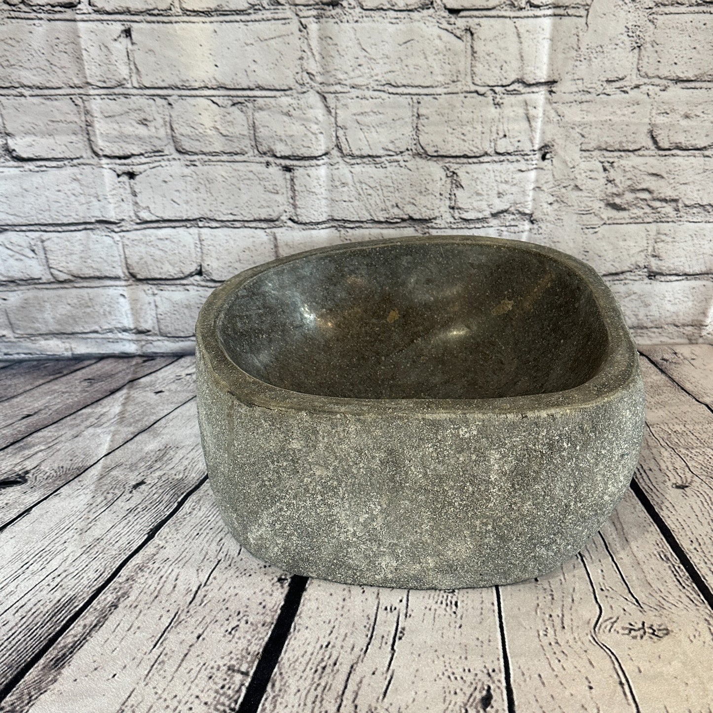 30cm x 27cm River Stone Sink Basin Bowl Natural for Bathroom Washroom Oval No 13