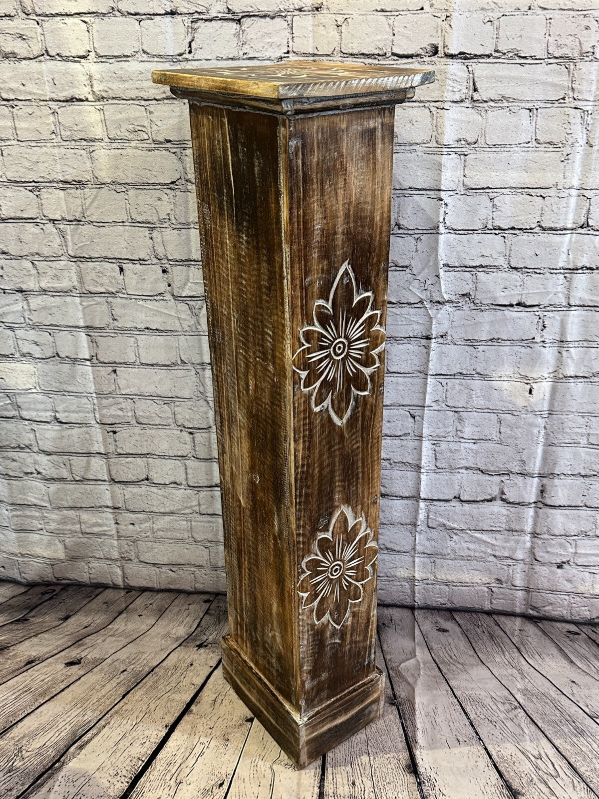 100cm x 25cm Brown 5 Draw Wooden Side Cabinet Living Hallway Storage Furniture