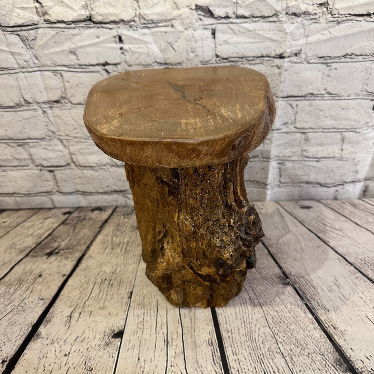 27cm x 20cm Teak Root Wood Mushroom Coffee Table Side Table Home Furniture No 2