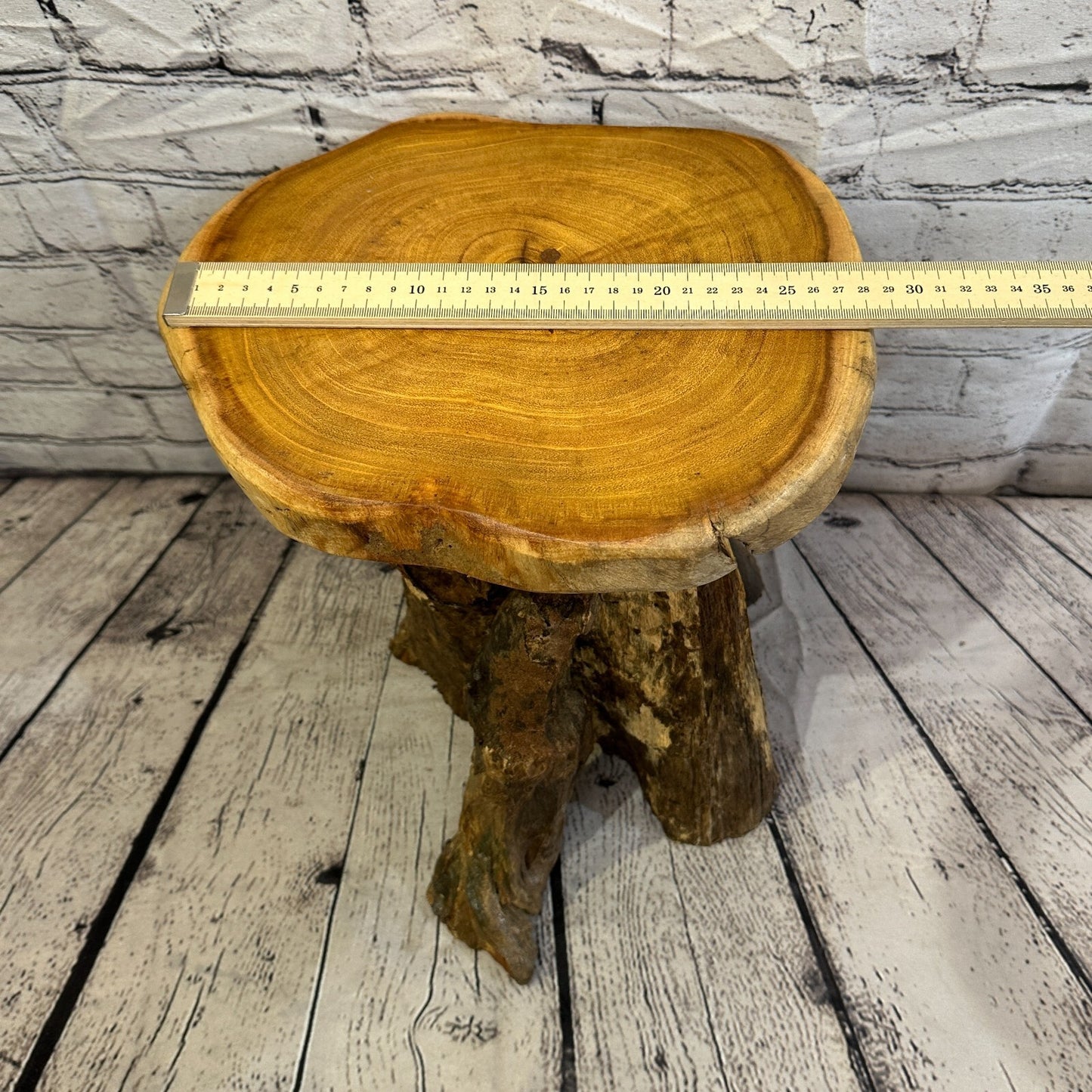 30cm x 29cm Teak Root Wood Mushroom Coffee Table Side Table Home Furniture No 10