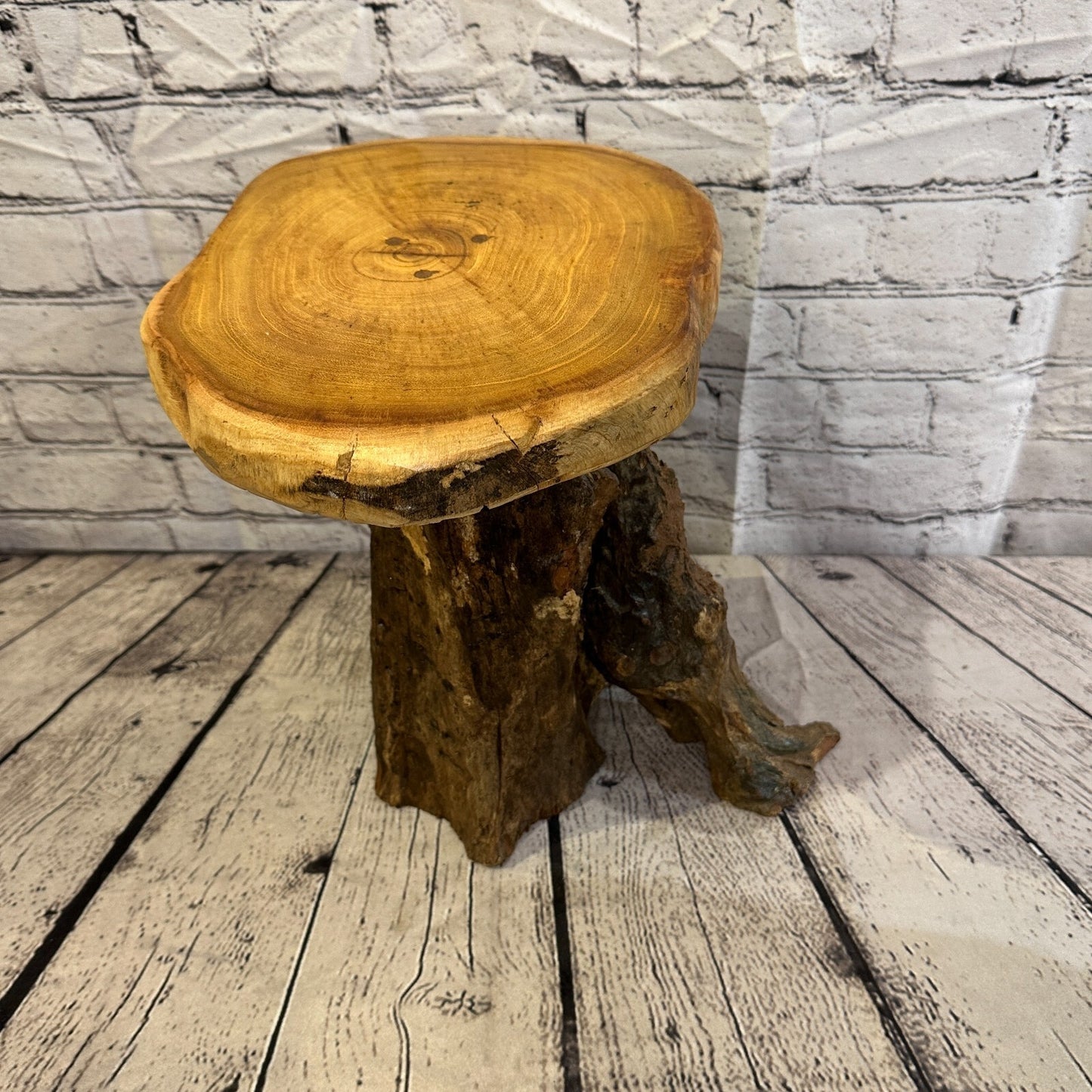 30cm x 29cm Teak Root Wood Mushroom Coffee Table Side Table Home Furniture No 10