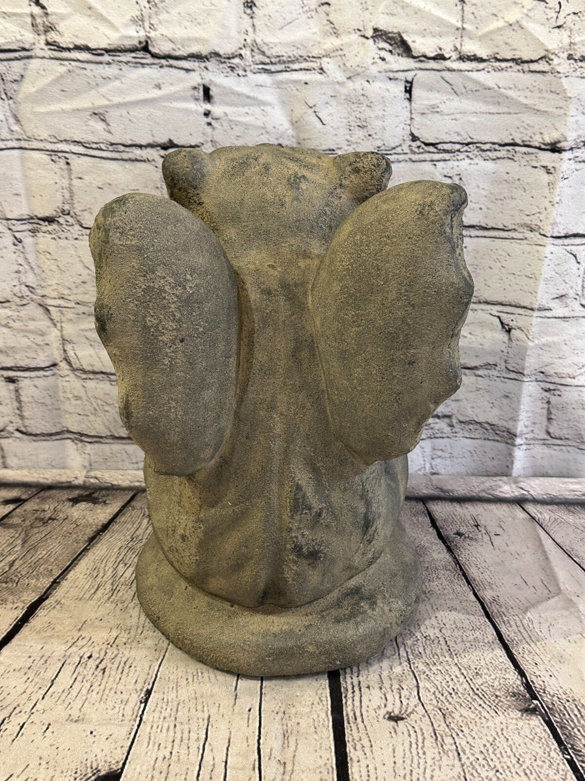 Sitting Gargoyle Stone Garden 34cm x 20cm Ornament Outdoor Indoor Statue Hindu