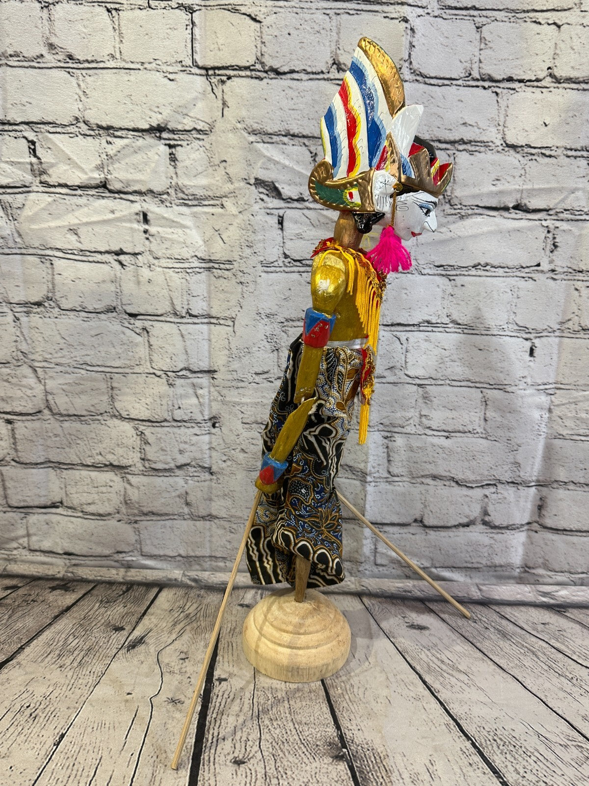 55cm Wayang Golek Traditional Stick Shadow Puppet Bali Java Indonesia Design 2