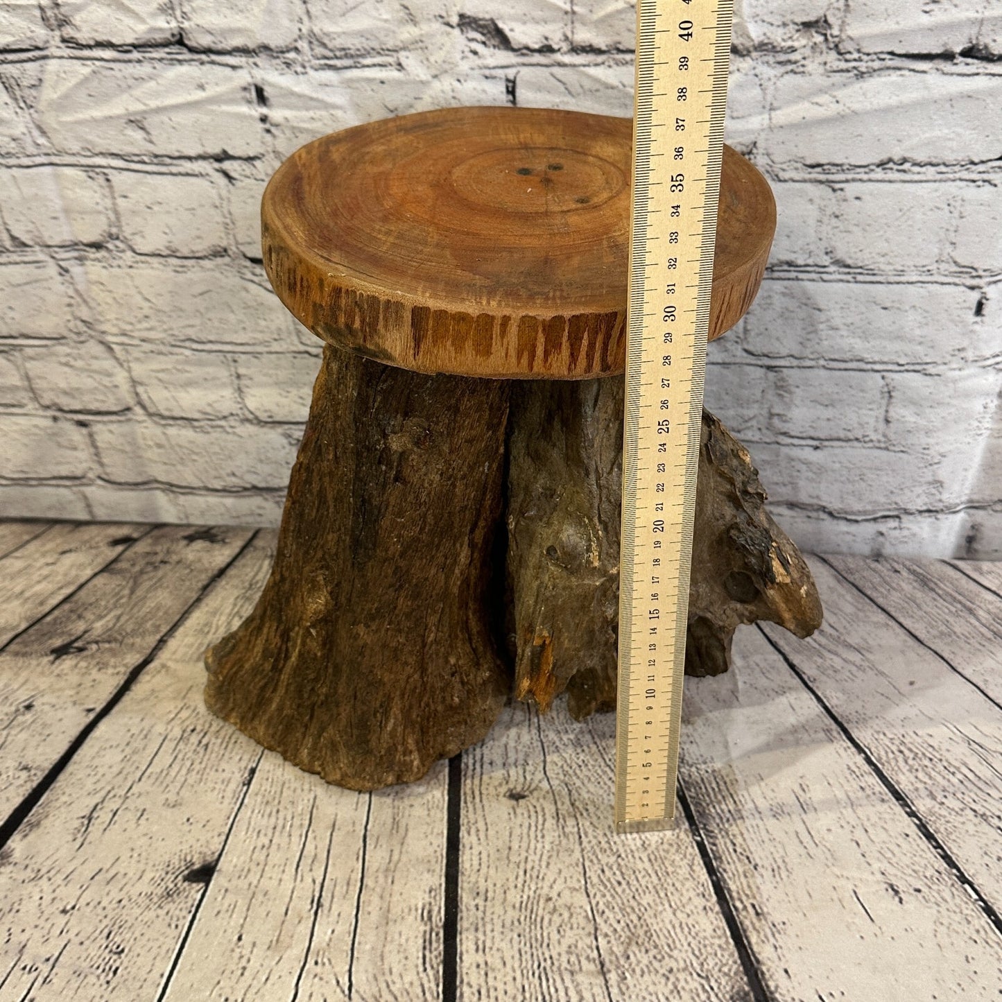 30cm x 22cm Teak Root Wood Mushroom Coffee Table Side Table Home Furniture No 13