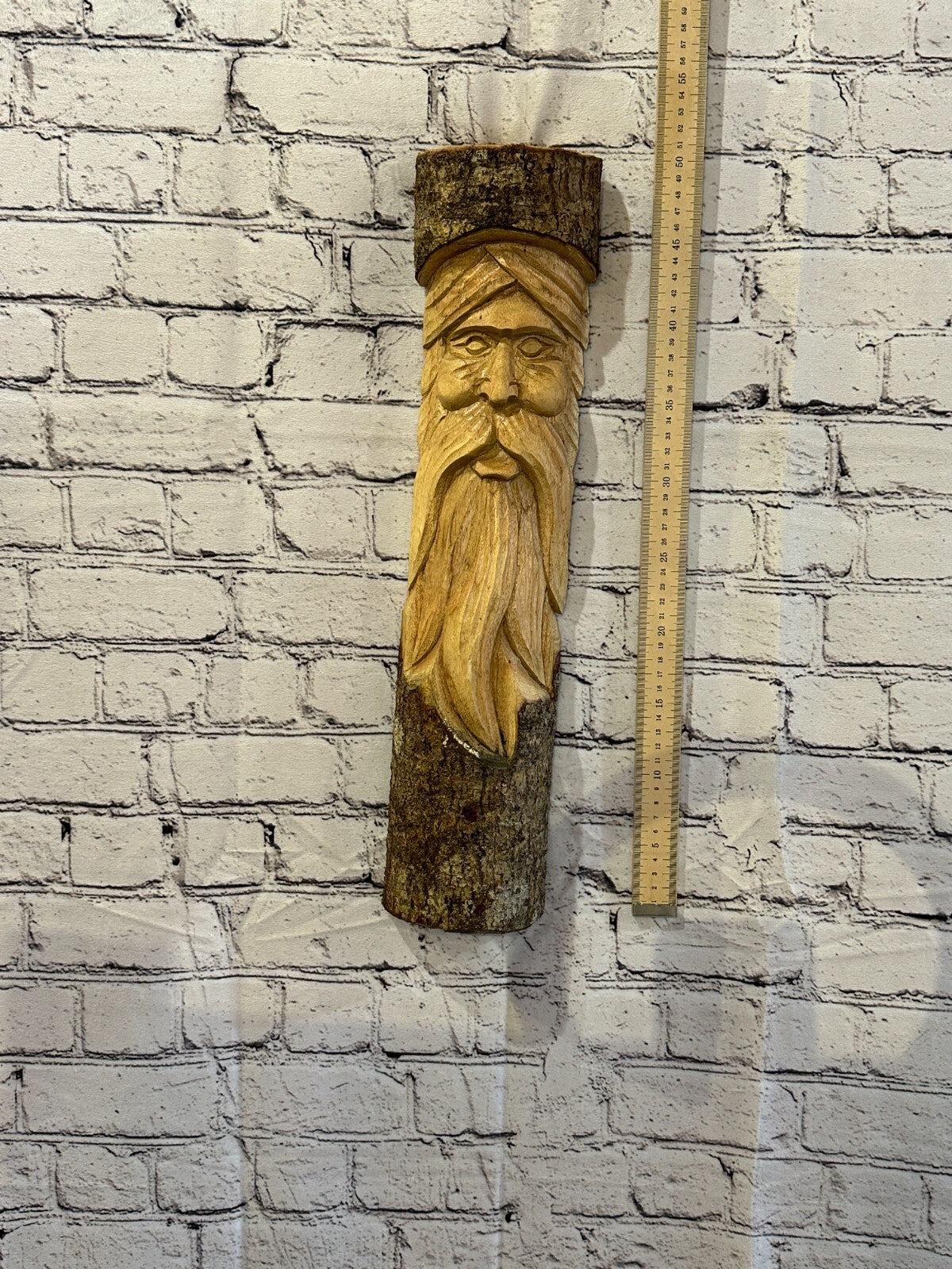 Forest Man Of The Woods 50cm Hand Carved Wizard Tree Trunk Wood Fairtrade