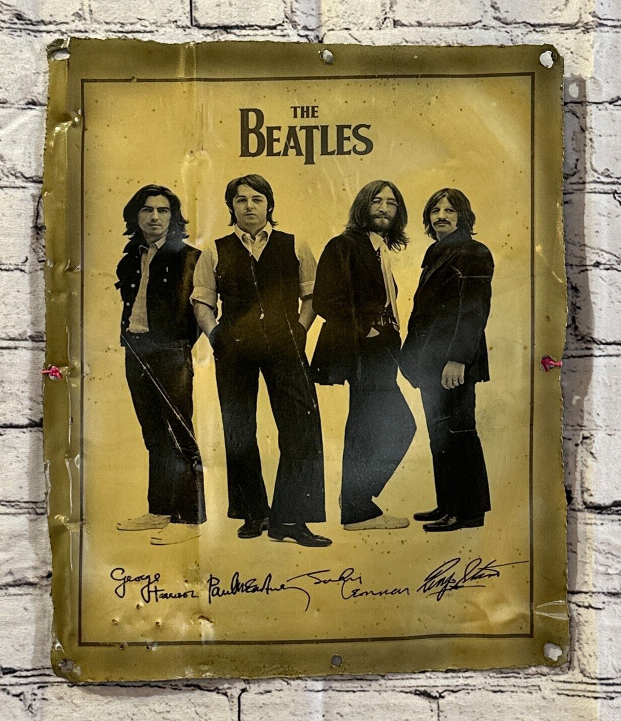 The Beatles Band Poster Advert Wall Plaque 42cm x 36cm Vintage Retro Tin Sign