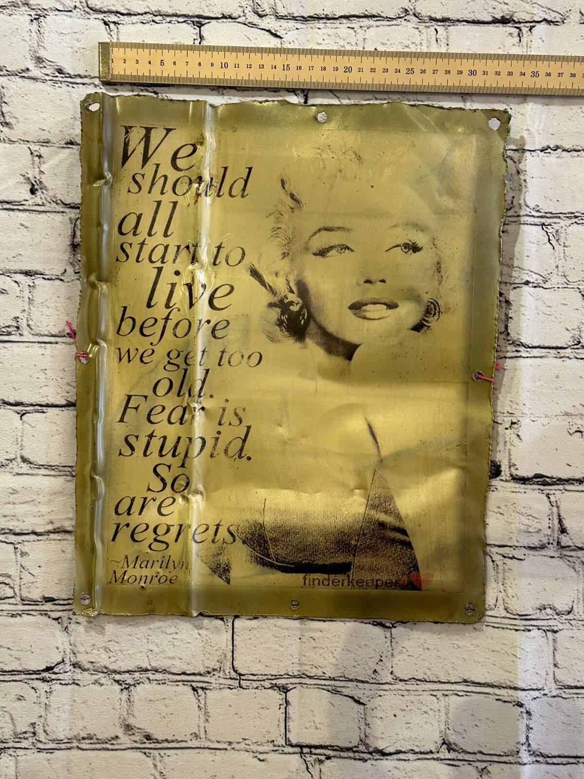 Marilyn Monroe Poster Advert Wall Plaque 42cm x 36cm Vintage Retro Tin Sign