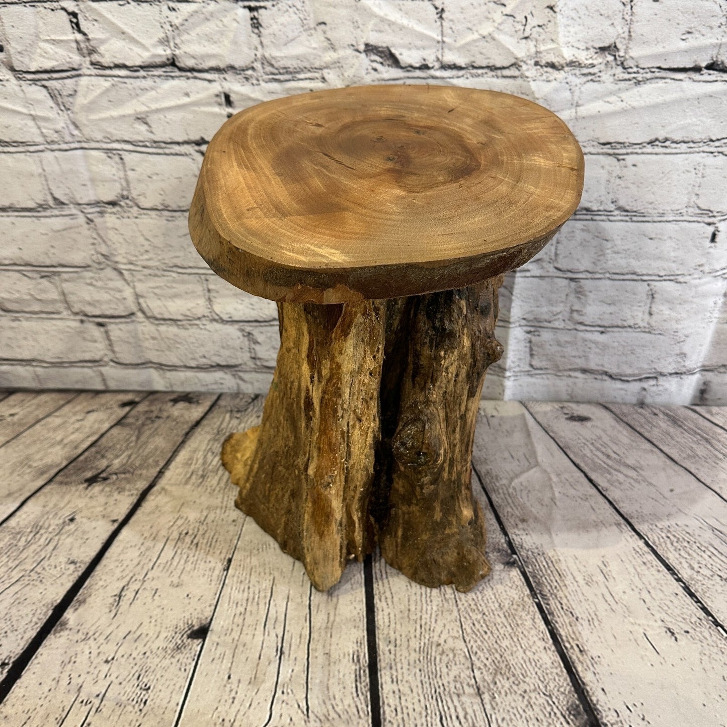32cm x 24cm Teak Root Wood Mushroom Coffee Table Side Table Home Furniture No 14