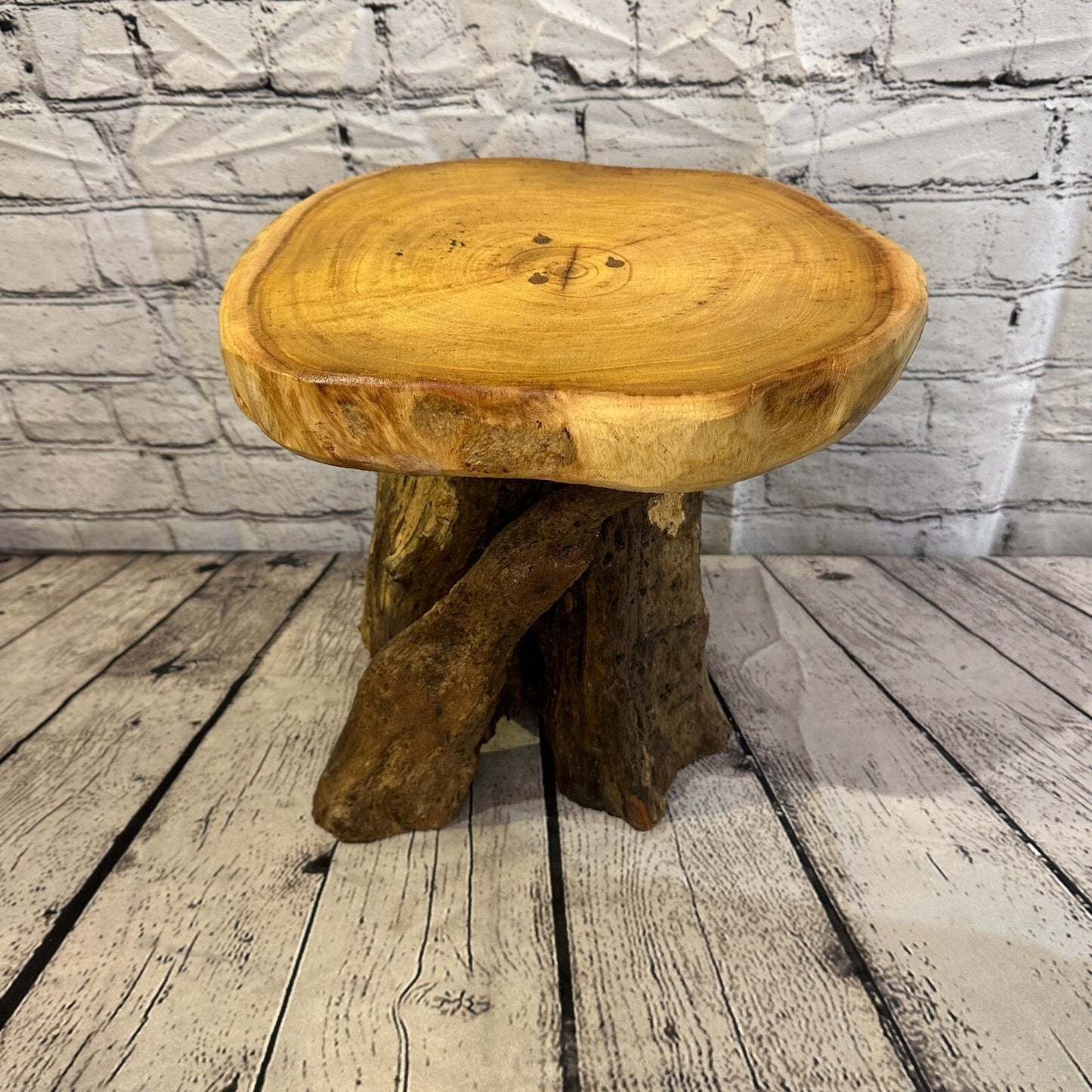 30cm x 29cm Teak Root Wood Mushroom Coffee Table Side Table Home Furniture No 10