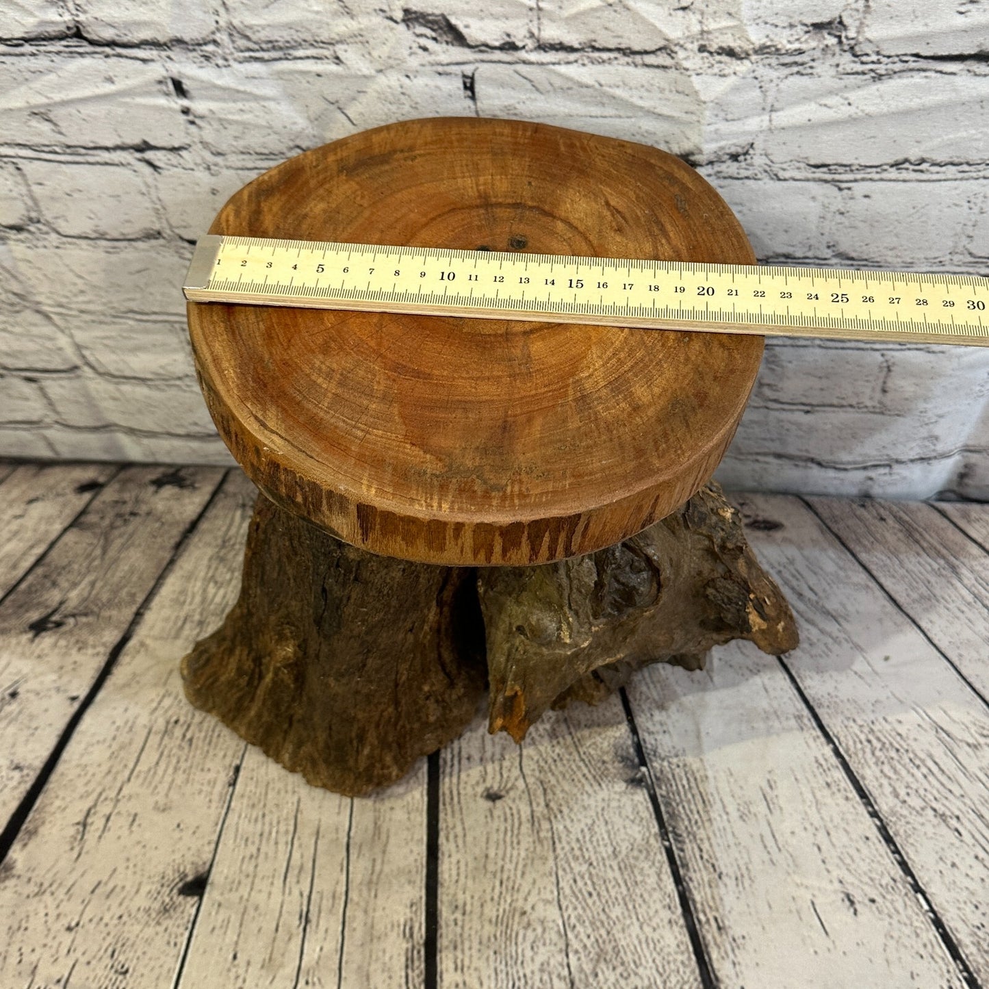 30cm x 22cm Teak Root Wood Mushroom Coffee Table Side Table Home Furniture No 13