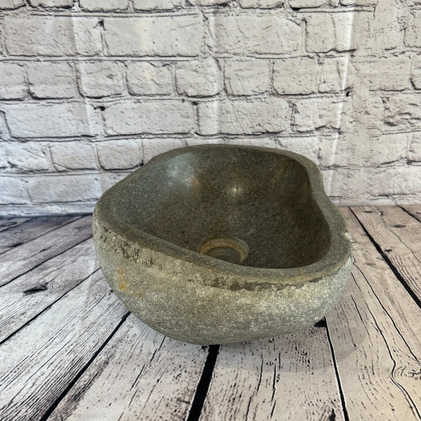 32cm x 27cm River Stone Sink Basin Bowl Natural for Bathroom Washroom Oval No 4