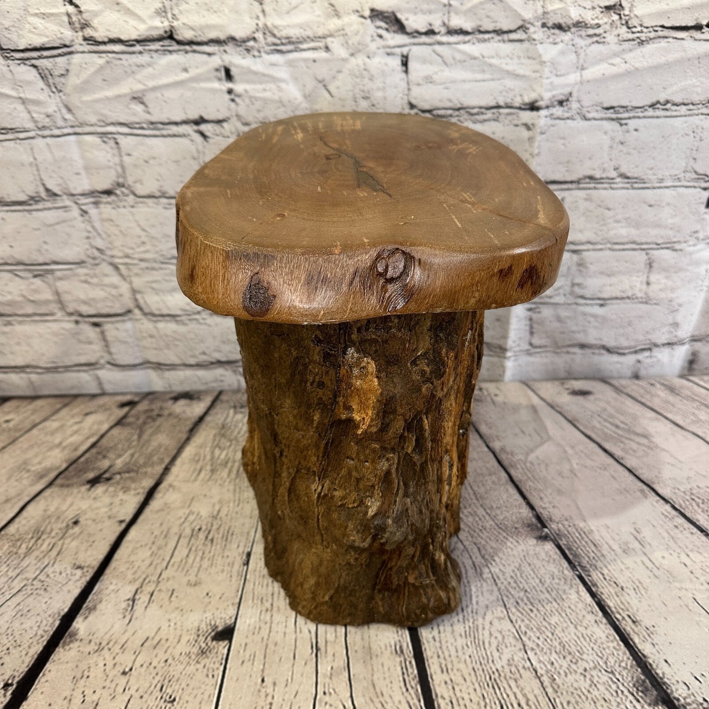 27cm x 20cm Teak Root Wood Mushroom Coffee Table Side Table Home Furniture No 2