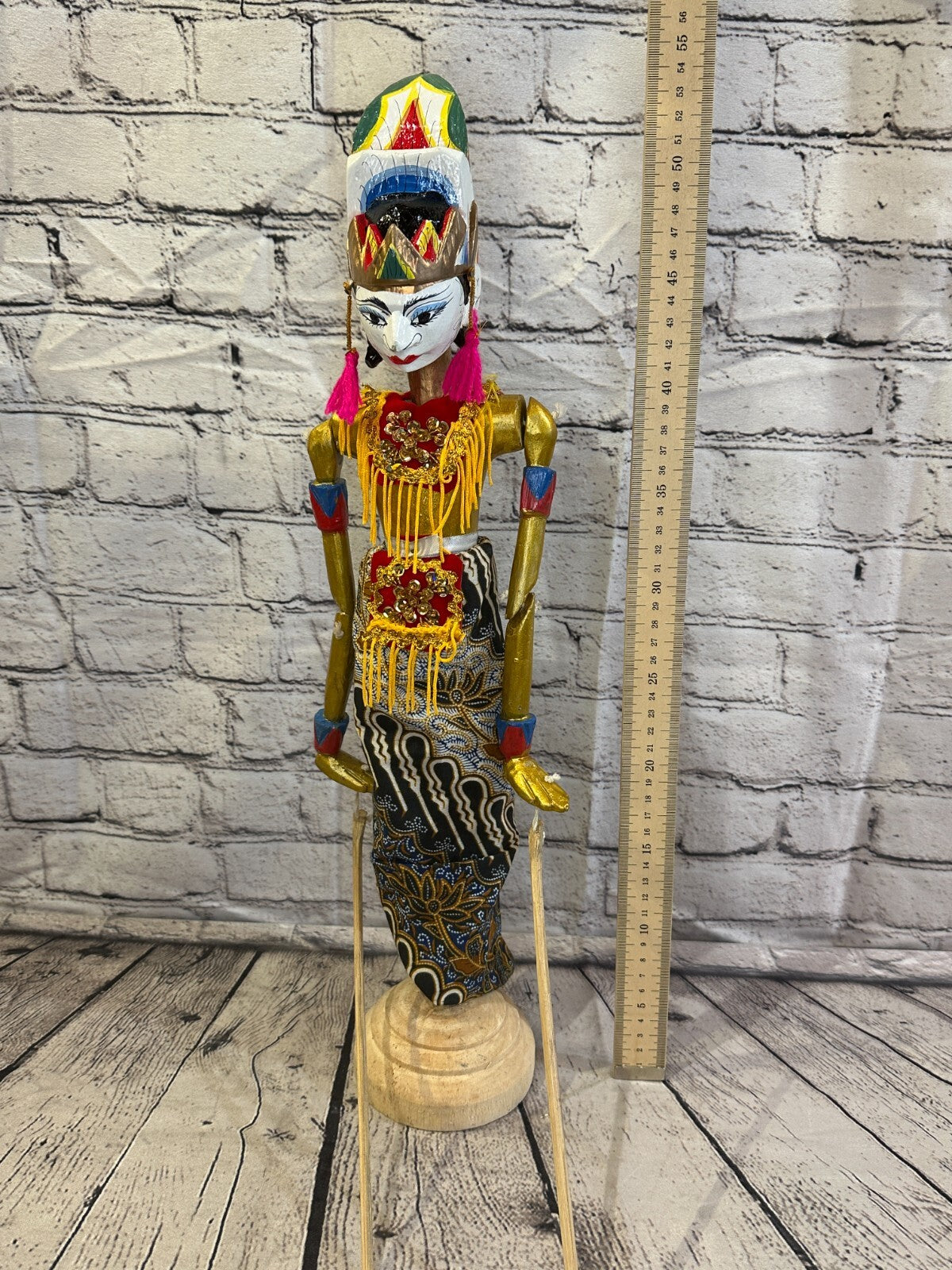 55cm Wayang Golek Traditional Stick Shadow Puppet Bali Java Indonesia Design 2