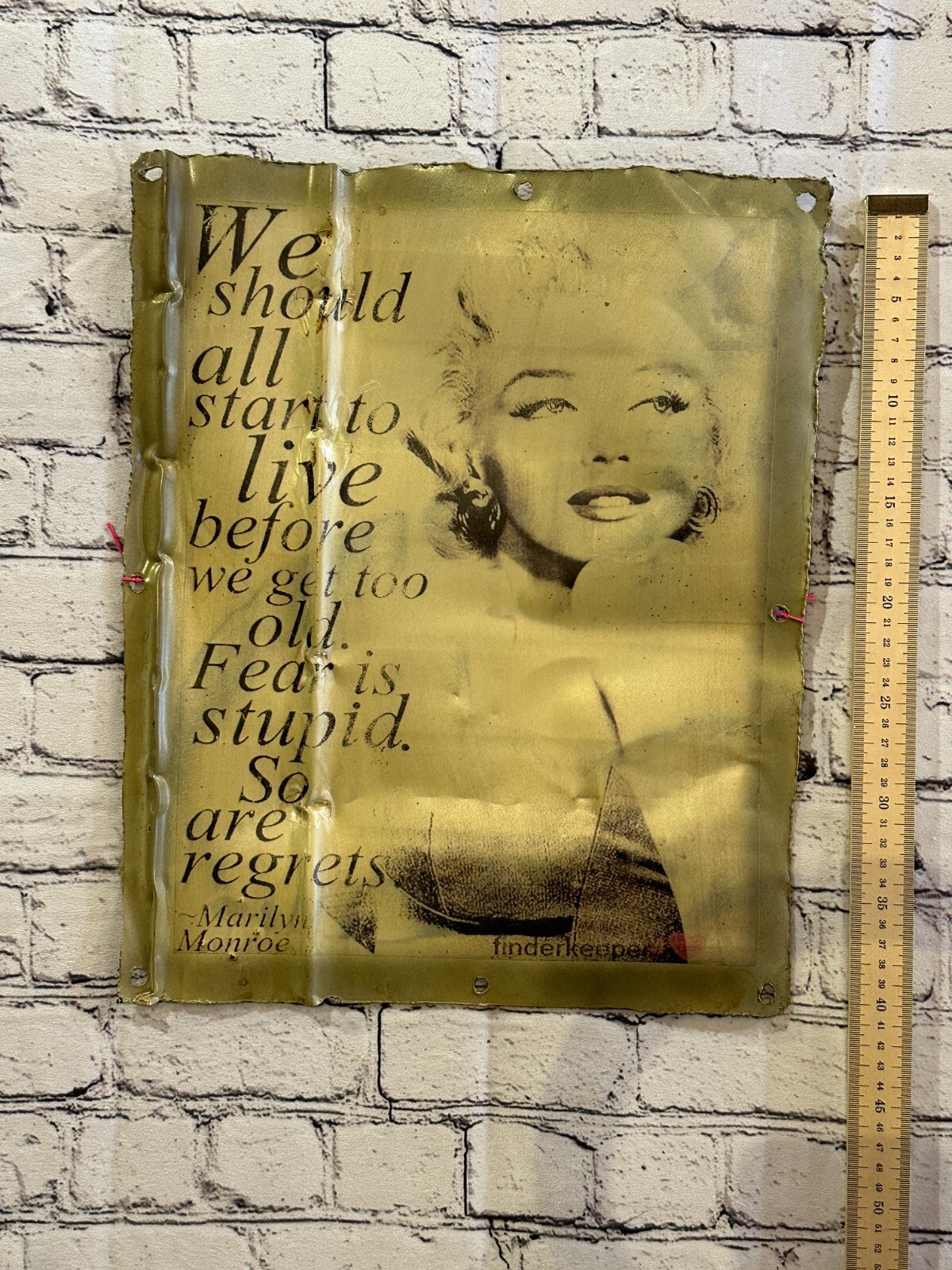 Marilyn Monroe Poster Advert Wall Plaque 42cm x 36cm Vintage Retro Tin Sign