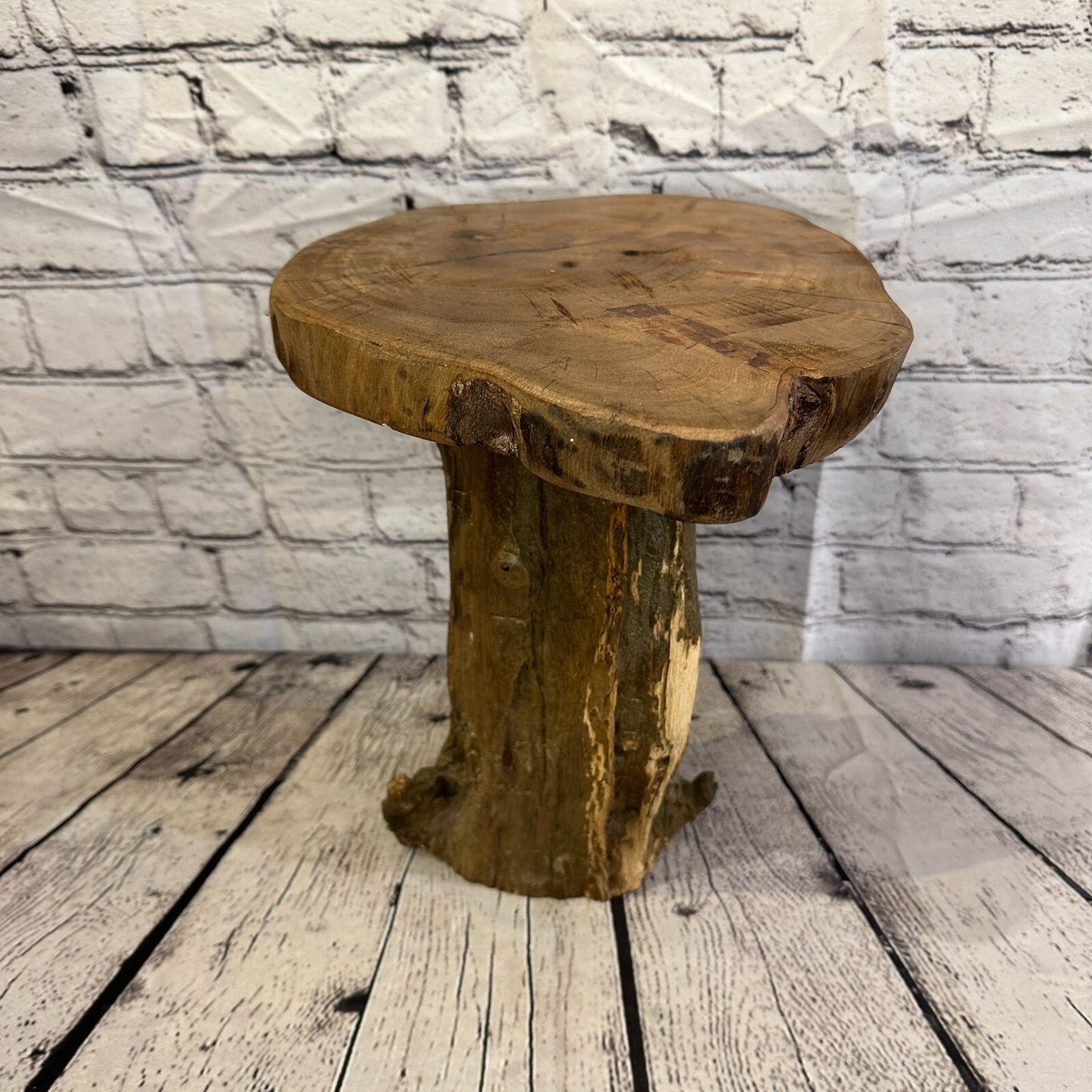 30cm x 28cm Teak Root Wood Mushroom Coffee Table Side Table Home Furniture No 1