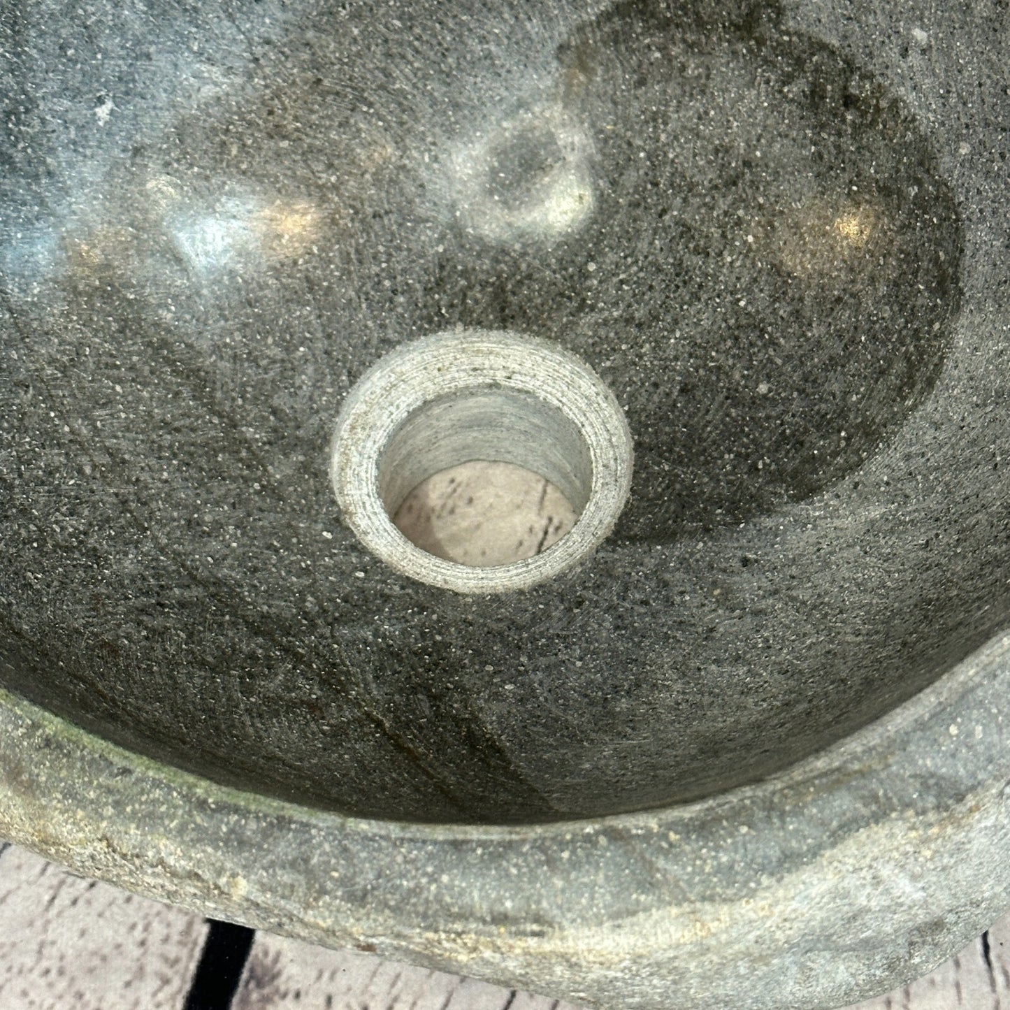29cm x 27cm River Stone Sink Basin Bowl Natural for Bathroom Washroom Oval No 17
