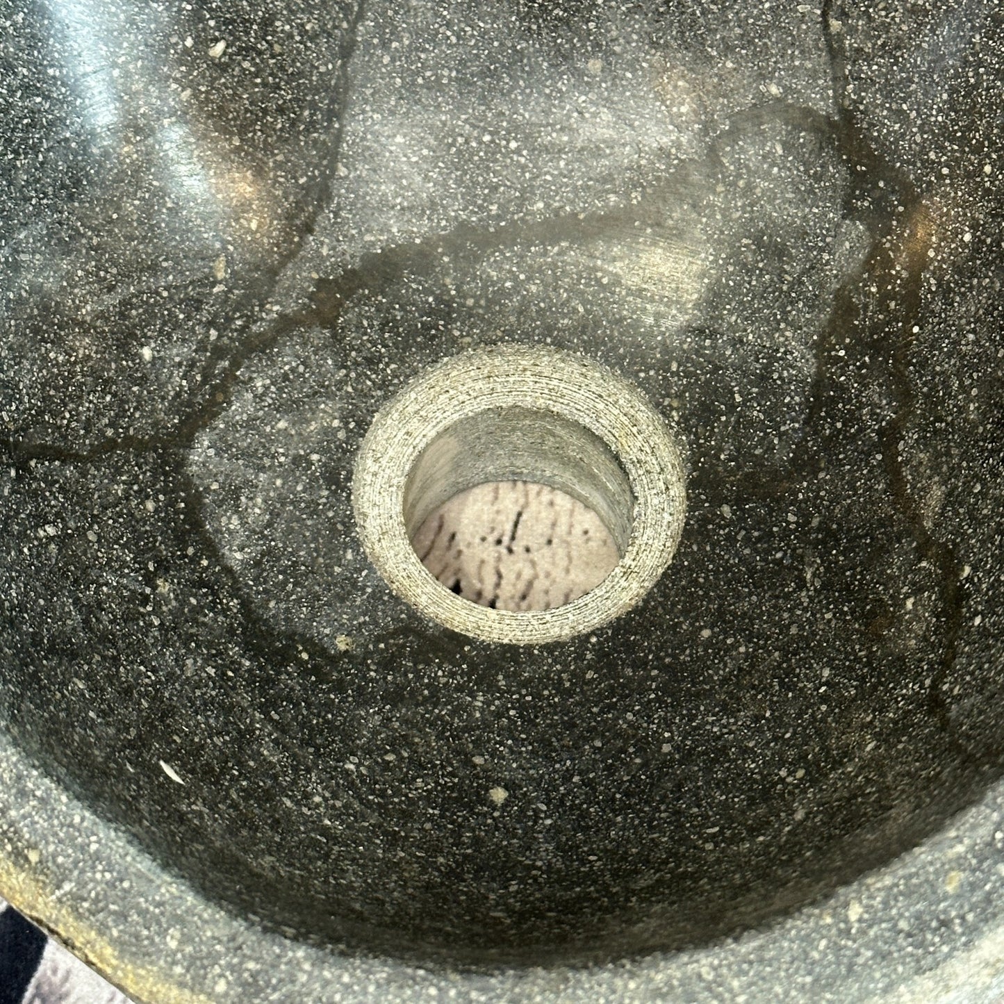 25cm x 26cm River Stone Sink Basin Bowl Natural for Bathroom Washroom Oval No 5