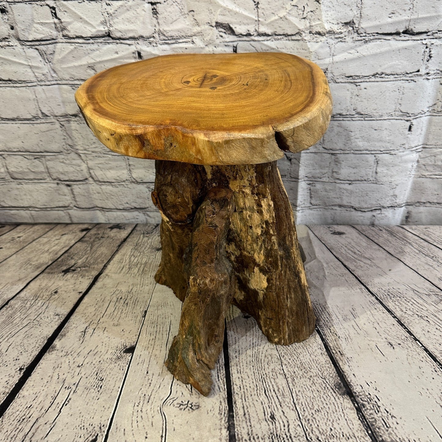30cm x 29cm Teak Root Wood Mushroom Coffee Table Side Table Home Furniture No 10