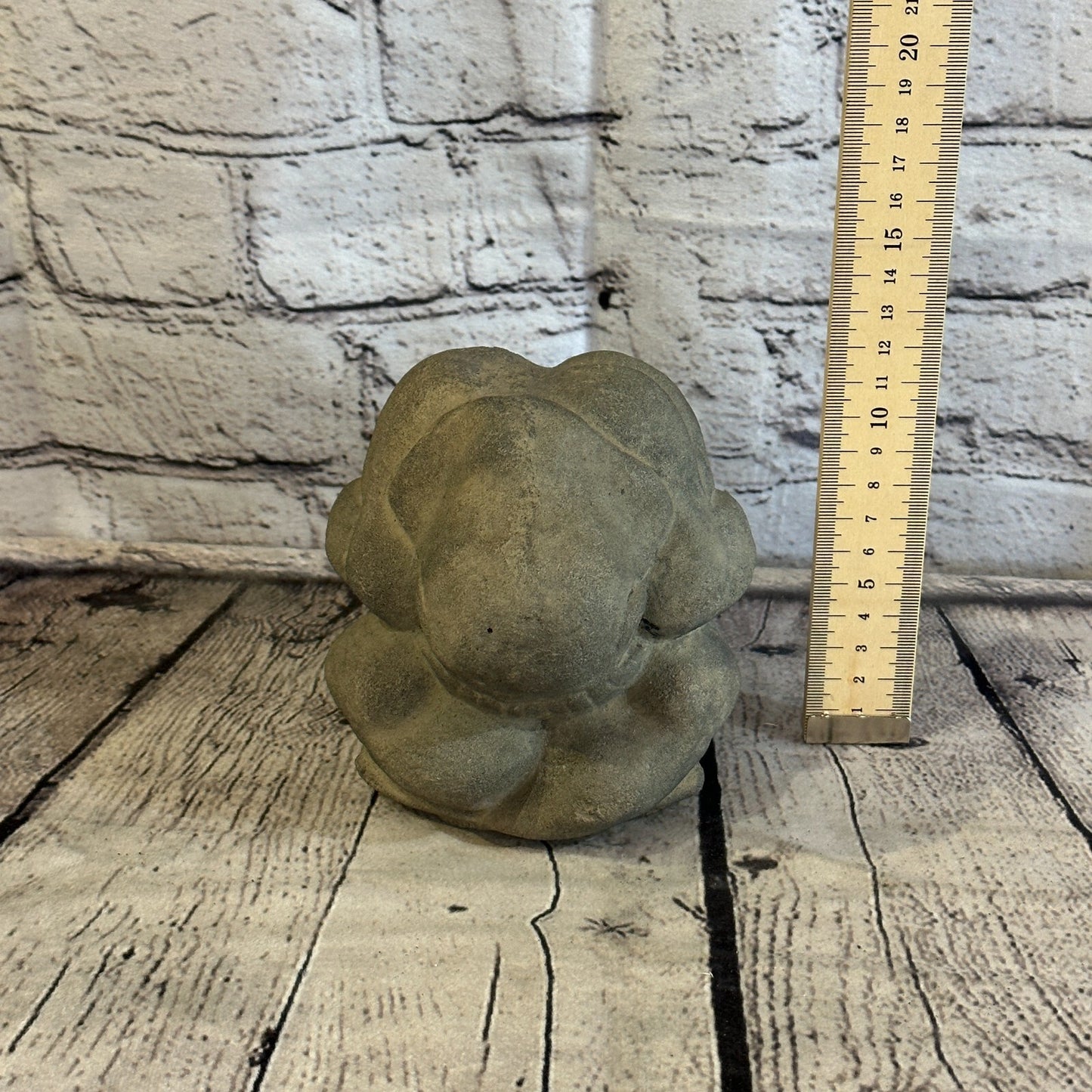 Crying Buddha Monk Yogi Stone Garden 12cm Ornament Outdoor Indoor Statue Hindu