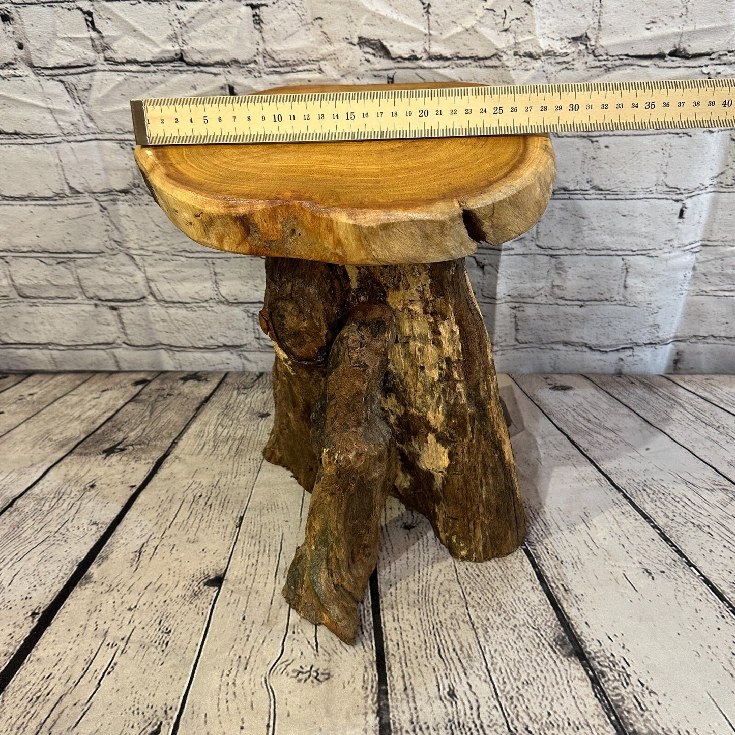 30cm x 29cm Teak Root Wood Mushroom Coffee Table Side Table Home Furniture No 10