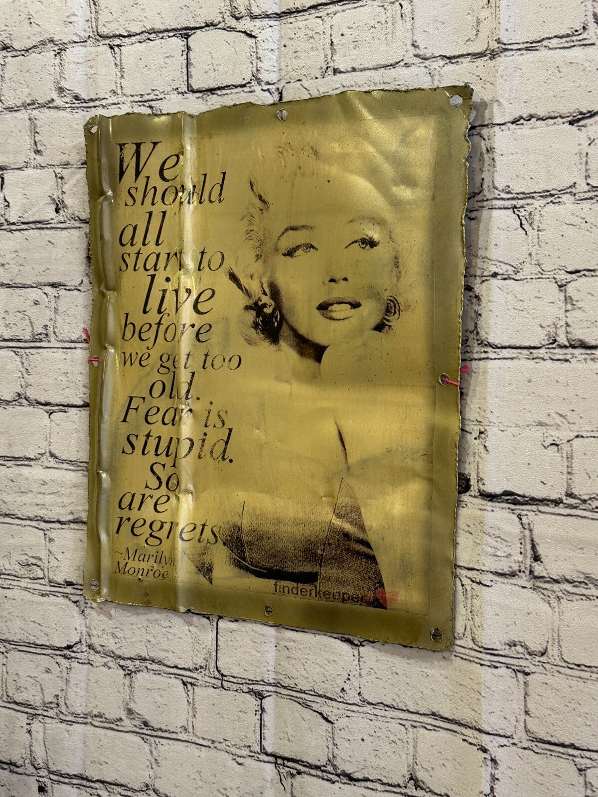 Marilyn Monroe Poster Advert Wall Plaque 42cm x 36cm Vintage Retro Tin Sign