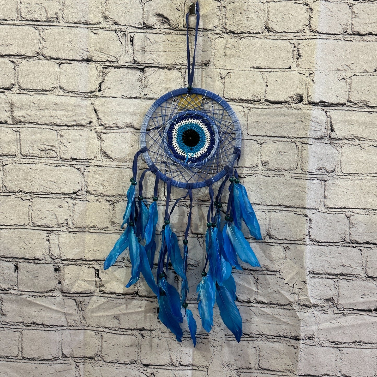 Turkish Evil Eye 15cm x 15cm Dream Catcher Dreamcatcher Wall Ornament Handmade