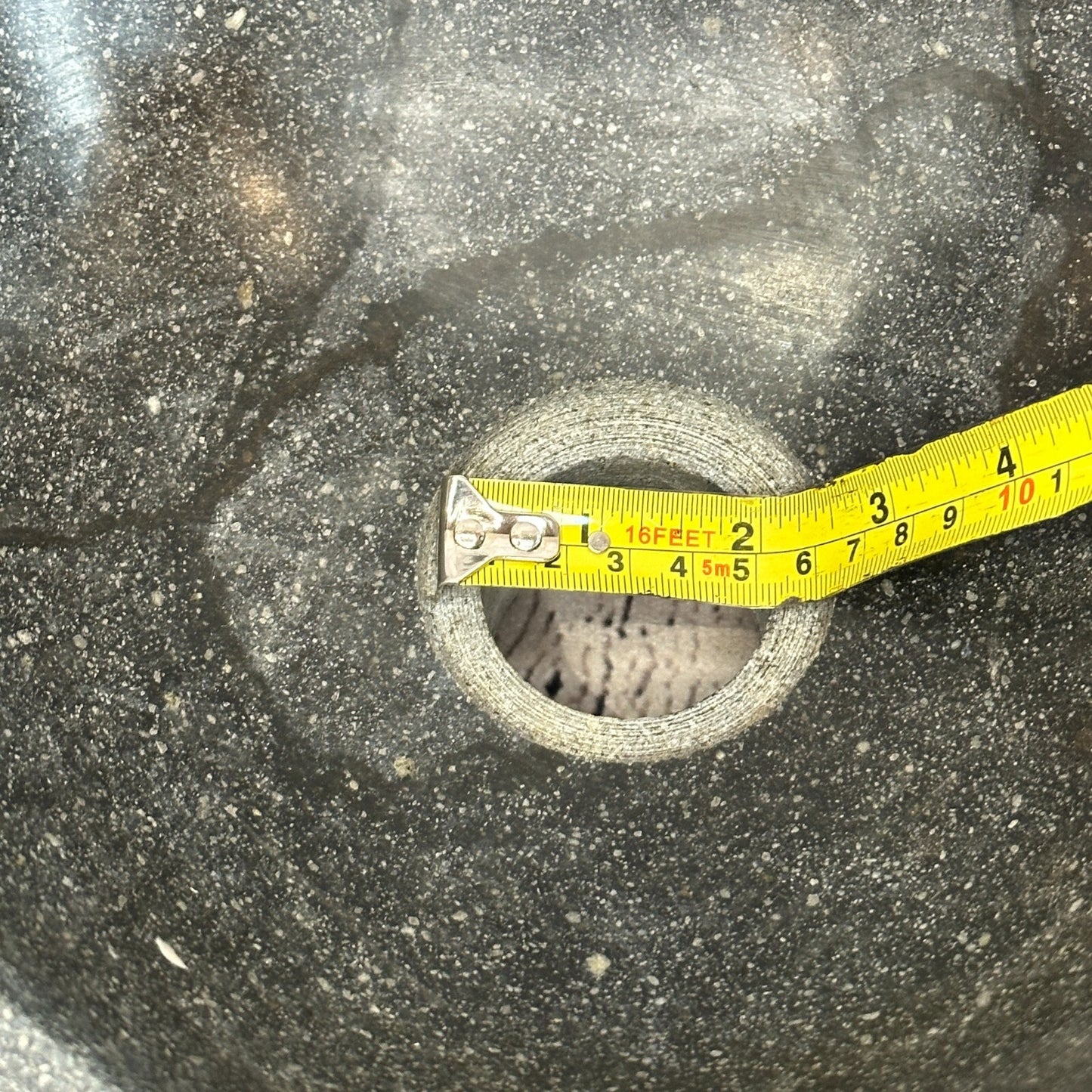 25cm x 26cm River Stone Sink Basin Bowl Natural for Bathroom Washroom Oval No 5