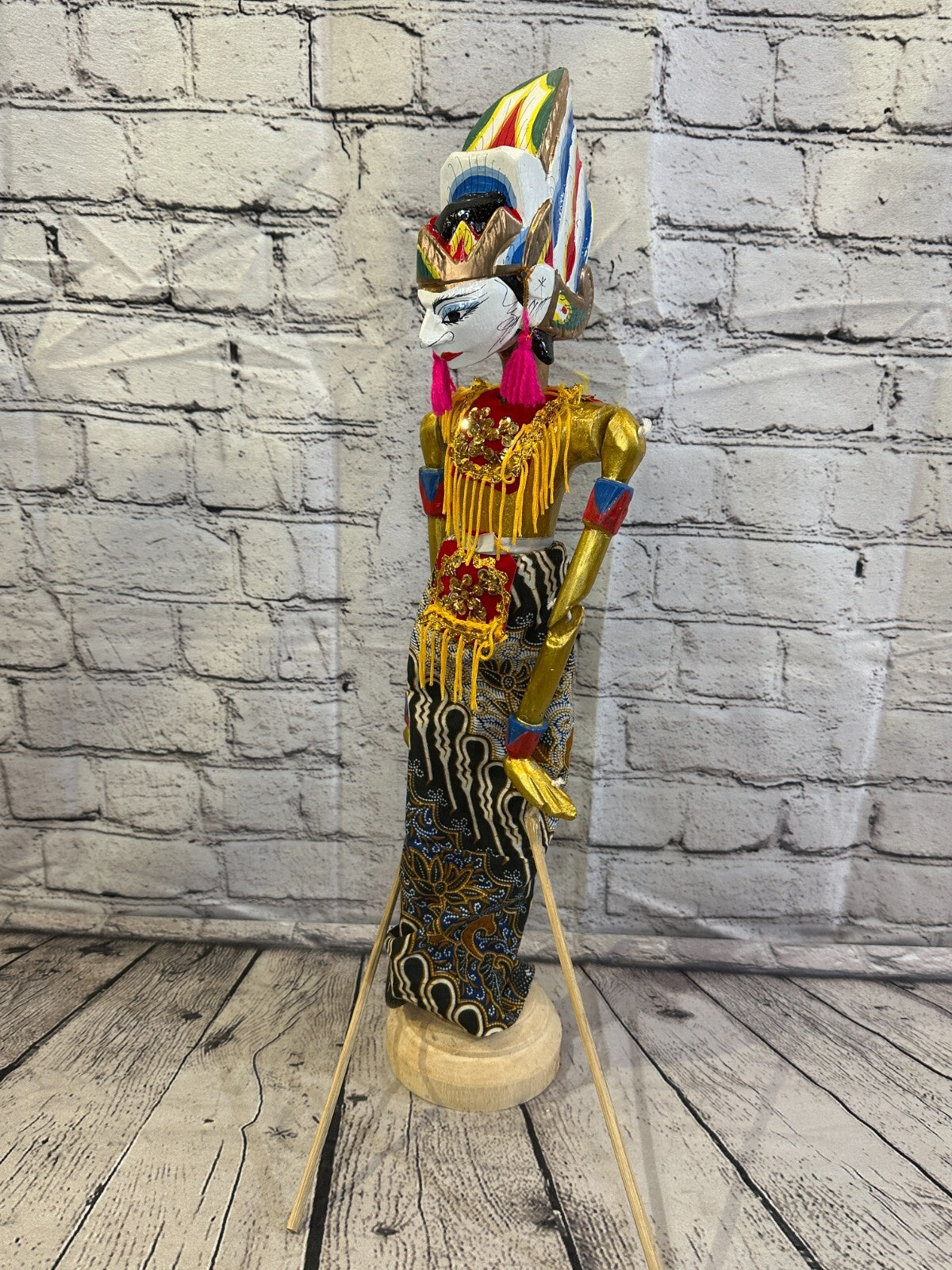 55cm Wayang Golek Traditional Stick Shadow Puppet Bali Java Indonesia Design 2