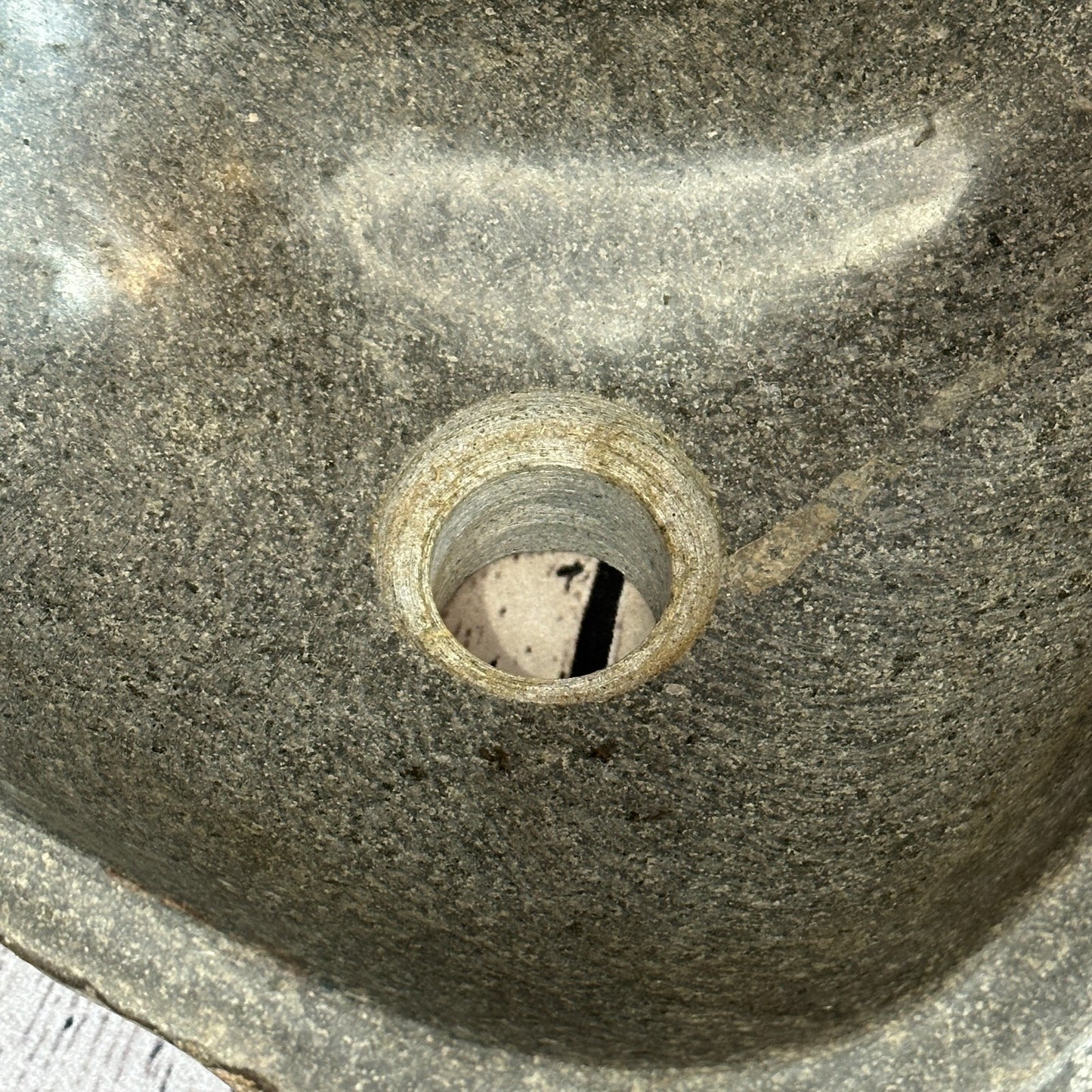 32cm x 27cm River Stone Sink Basin Bowl Natural for Bathroom Washroom Oval No 4