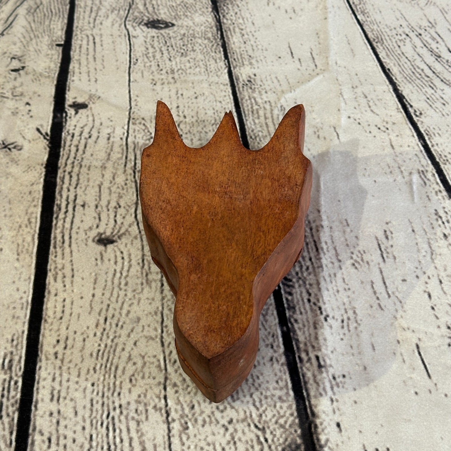 Carved Dragon Head 4 Bit Wooden Puzzle Box Secret Box Magic Trinket Handmade