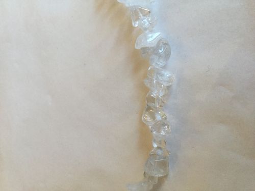 Rock Crystal Stone Chip Beads 90cm