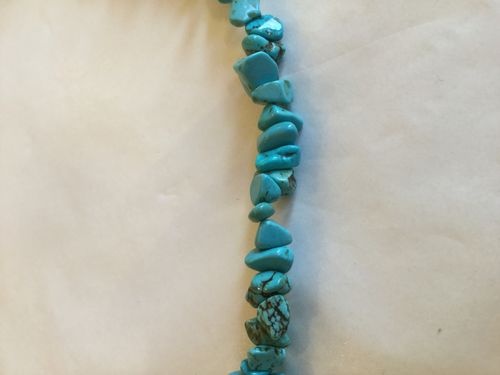 Howlite Stone Chip Beads 90cm