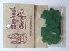 Green Heart Wooden Buttons Pack Of 10