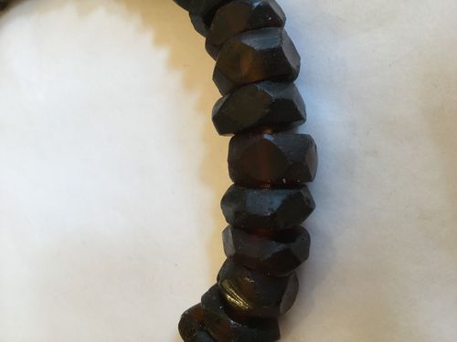 Newcastle Brown Recycled Glass Beads 38cm