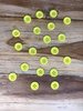 20 Yellow 4 hole Wooden Buttons