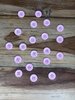 20 Pink 5 hole Wooden Buttons