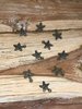 10 Bronze Starfish Acrylic Charms