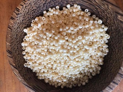 50 grams Buttermilk Cream Size 8 Glass Seed Beads