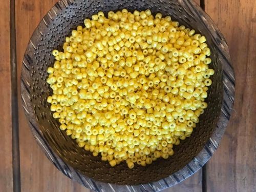 50 grams Sunflower Yellow Glass Size 11 Seed Beads