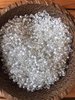 50 grams Silver Glass Silver Lined  Size 8 Seed Beads
