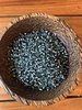 50 grams Grey Silver Lined Glass Size 8 seed beads